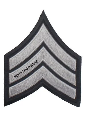 Embroidered Security Rank Chevron Badge